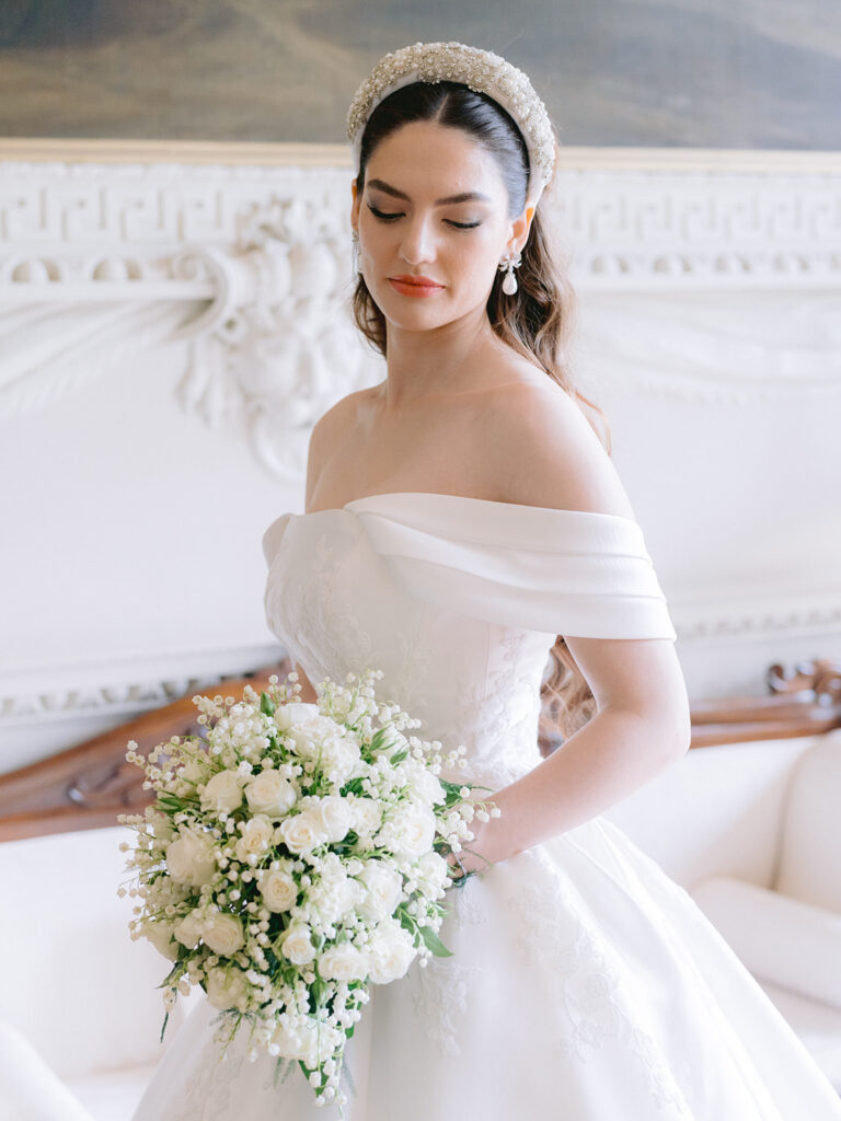 Luxury bridal couture fashion portrait