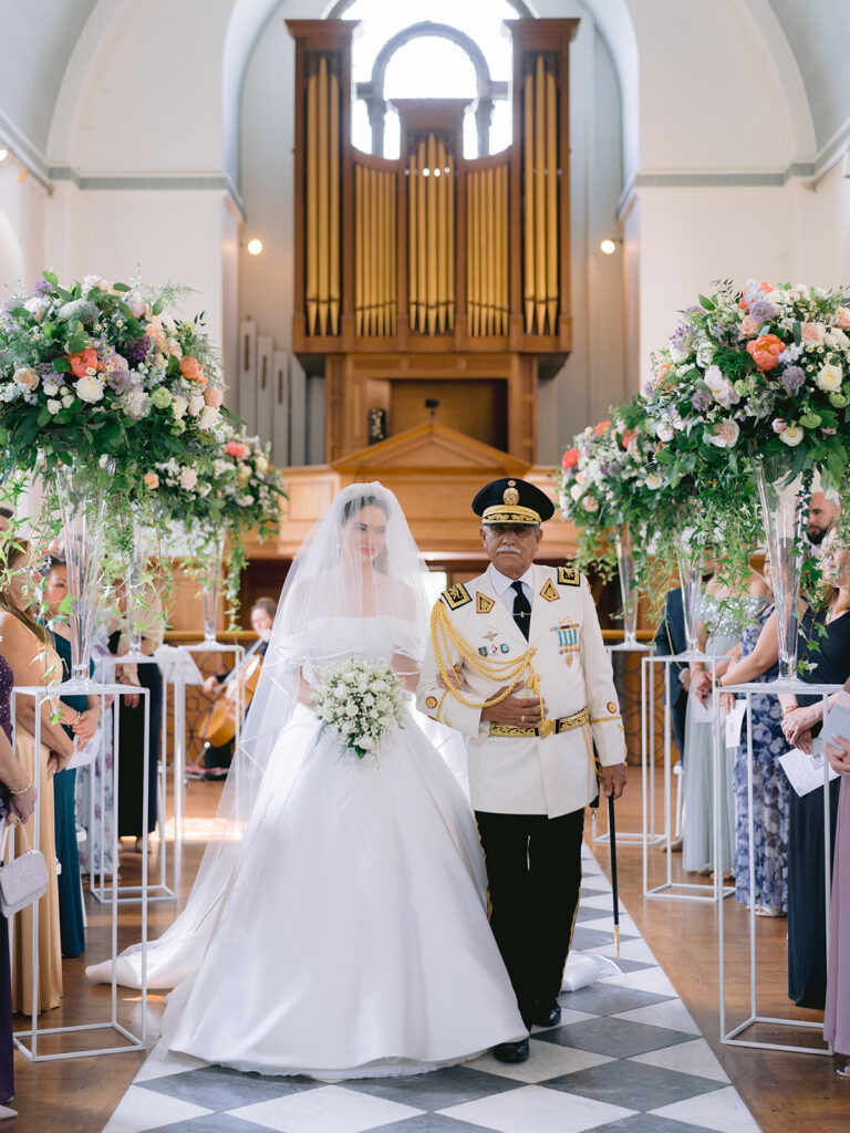 Country wedding ceremony in Shropshire